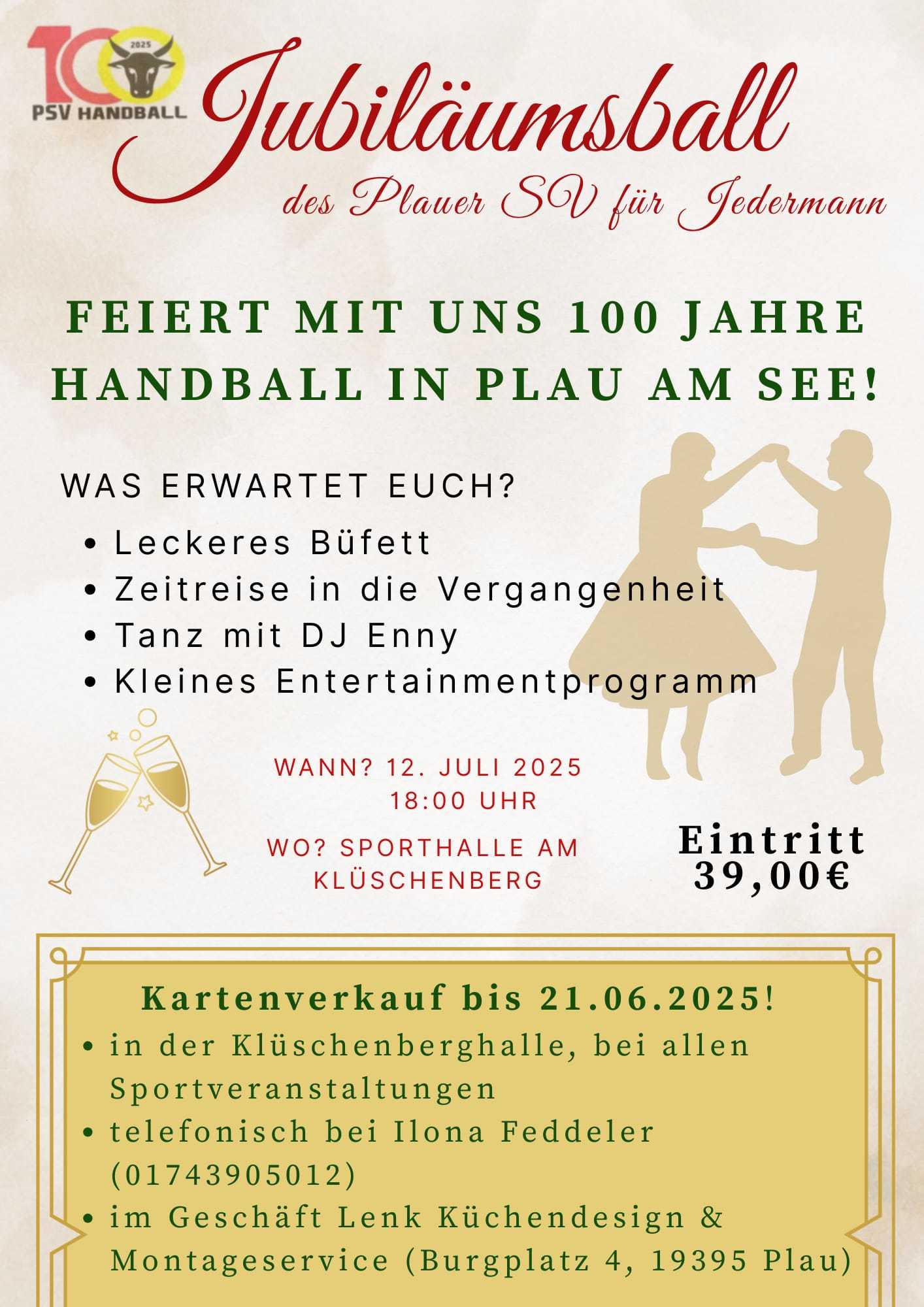 Jubiläumsball PSV Handball Jubiläumsball PSV Handball