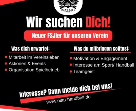 Flyer FSJ ler beim PSV/Handball