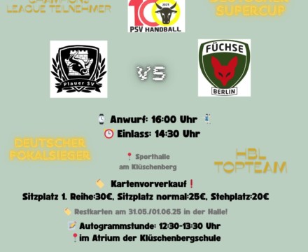 Promospiel PSV vs Füchse Berlin