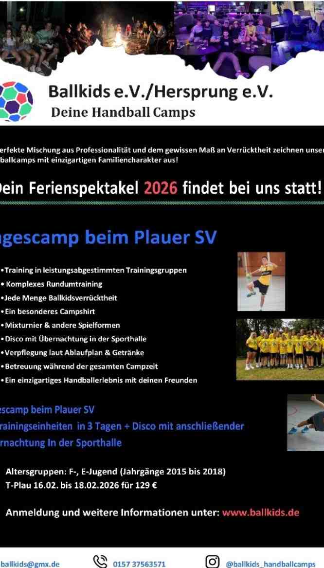 Handballcamp Winterferien 2026