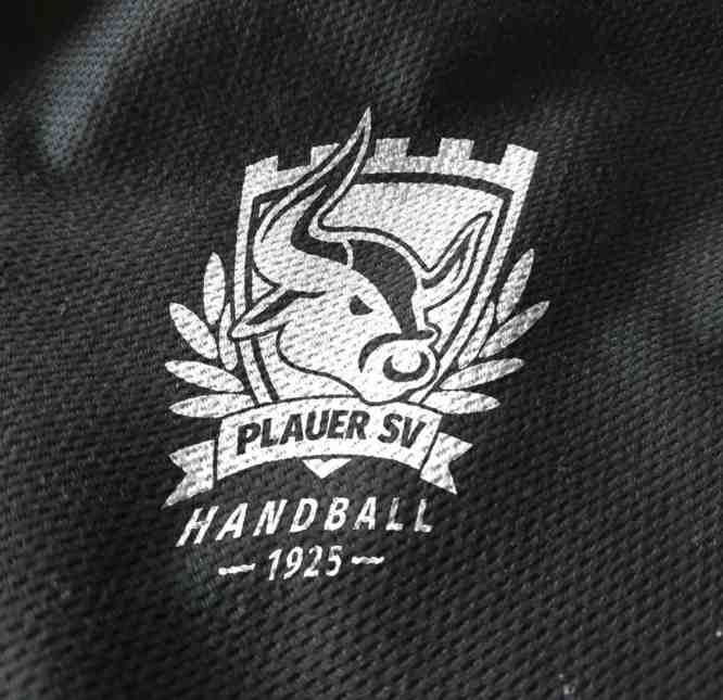 Plauer SV Logo 1925 auf Stoff
