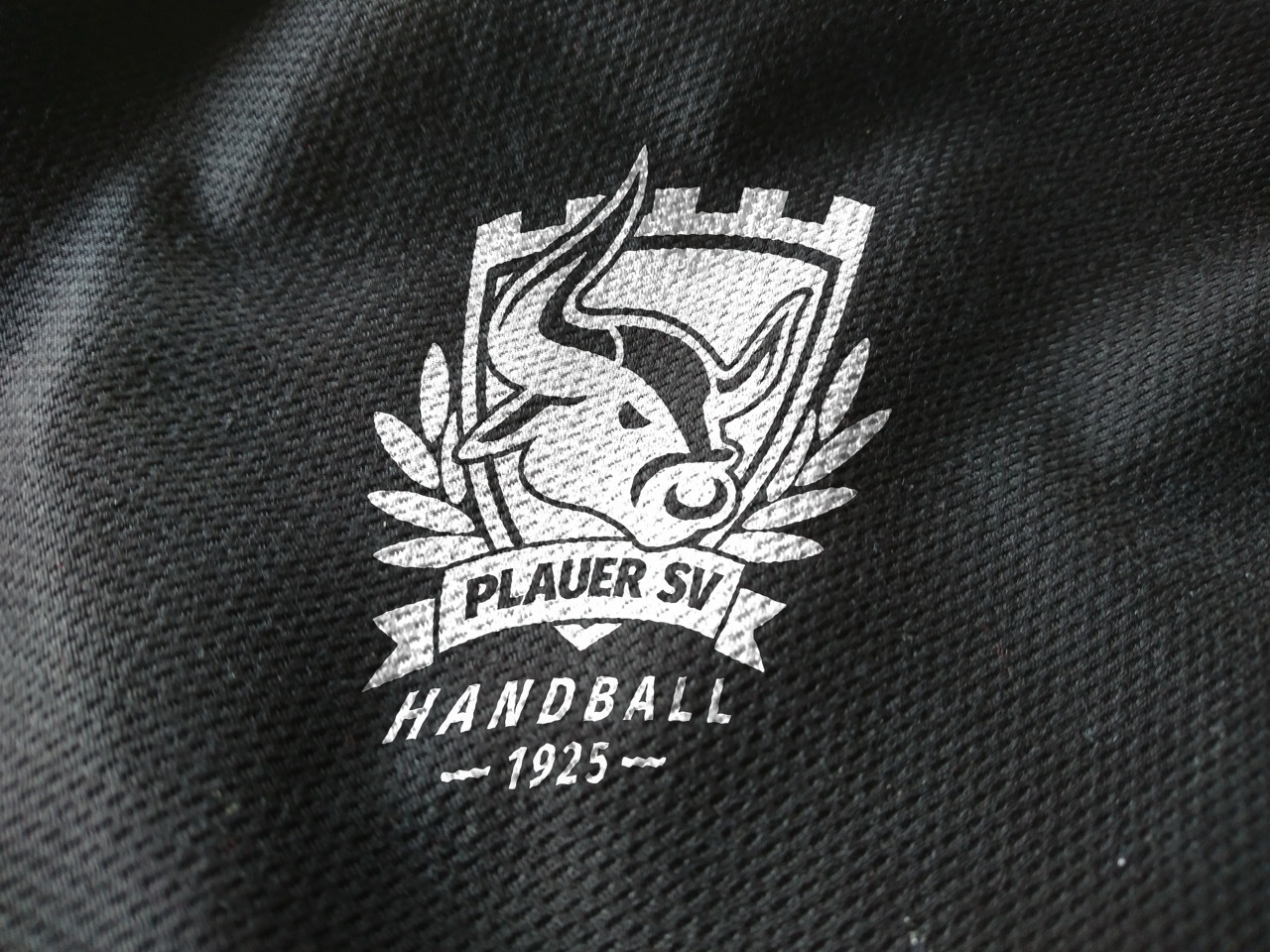 Plauer SV Logo 1925 auf Stoff Plauer SV Logo 1925 auf Stoff