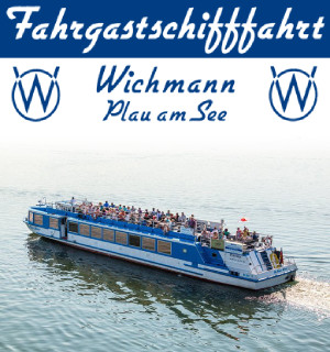 Werbebanner mit Dampfer